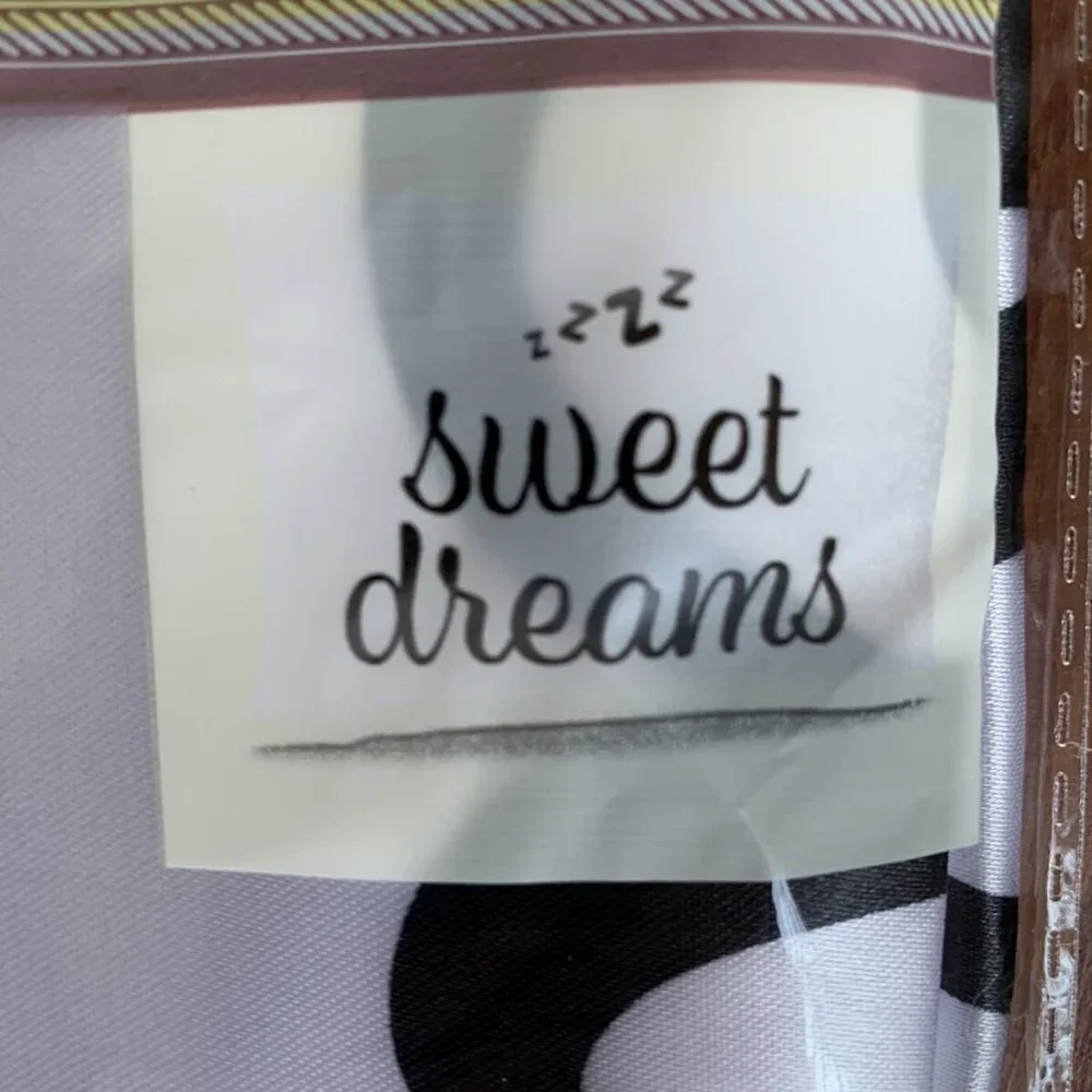Pillowcase bundle Silky Satin GOOD NIGHT and SWEET DREAMS Standard Set 2 NEW